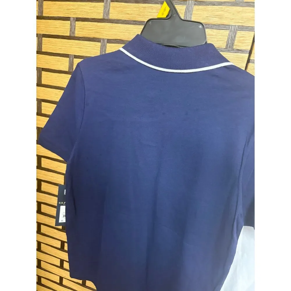 US Polo Assn Navy Polo And White Tee Boys Size Large